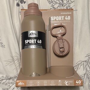 Hydrapeak Sport 40 oz Insulated Bottle - Tan